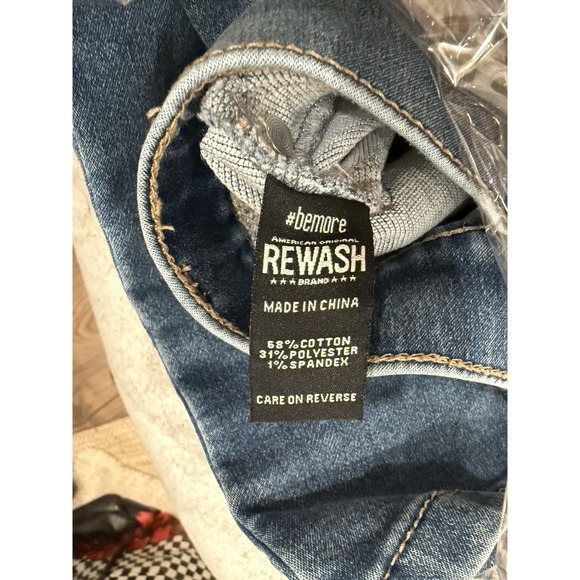 Rewash Brand Jeans Womens S Denim Wide Leg Boho Retro Stretchy - Picture 3 of 6